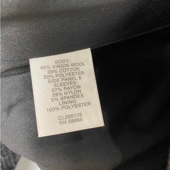 Classique Entier Color-block Wool Blend Career Snap Button Blazer Suit XS - Picture 8 of 8